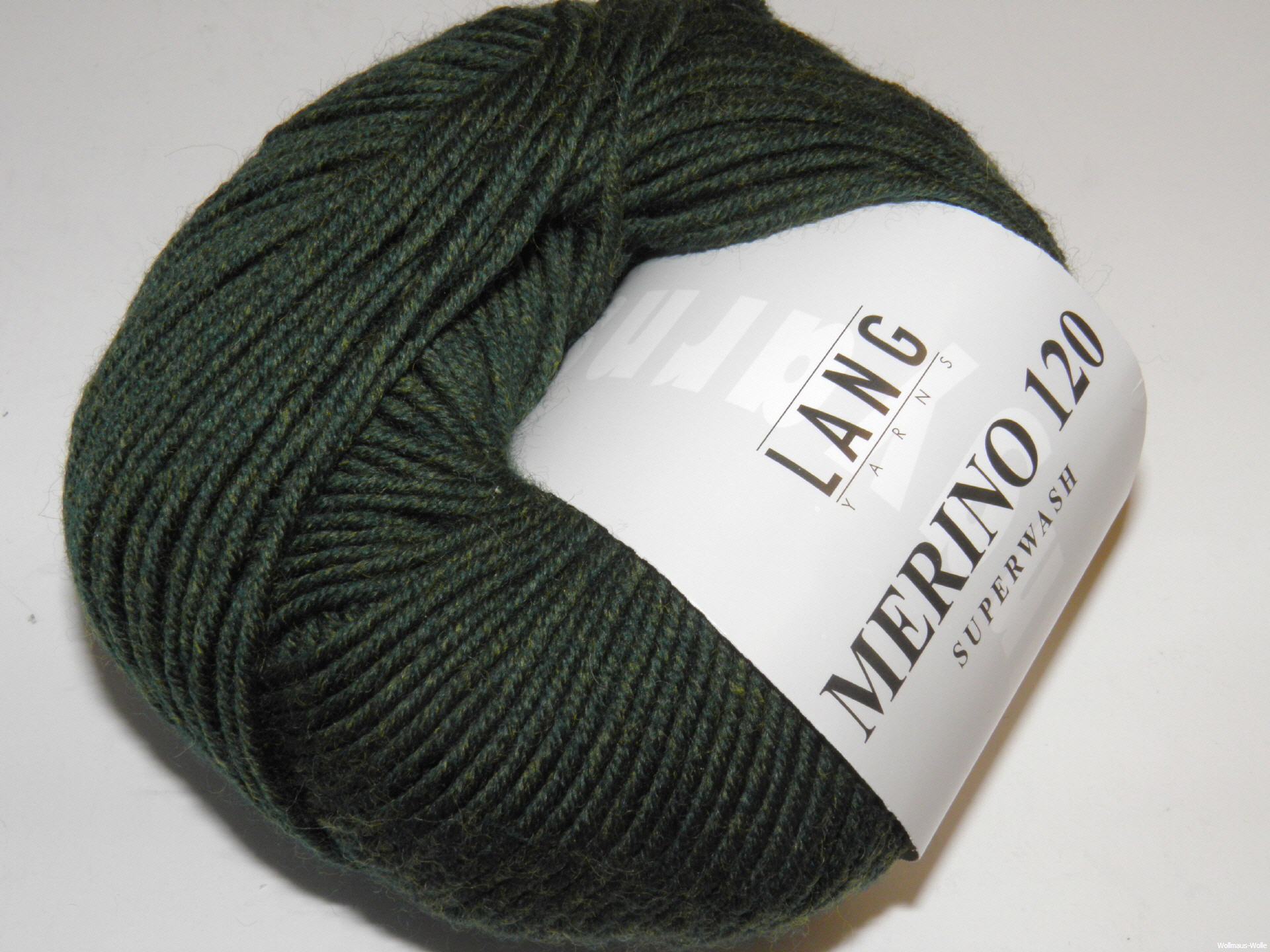 Laine Lang Yarns Merino 120 - Couleur Or (Gold), 1/2 Pelote (50g) - Neuf