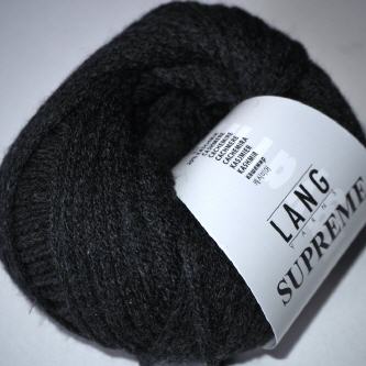 Lang Yarns Supreme 005 dunkelgrau Partie 8440