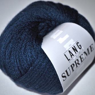 Lang Yarns Supreme 010 blau Partie 1449