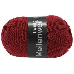 Lana Grossa Meilenweit 100 Tweed 161 weinrot