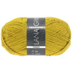 Lana Grossa Meilenweit 100 Tweed 157 senfgelb
