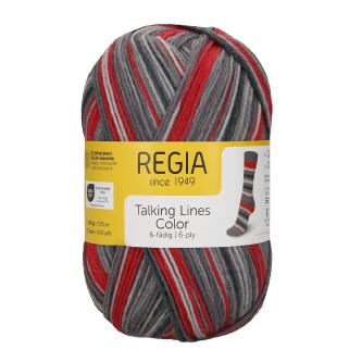 Regia 6-fäd. Talking Lines Color 5100 fuchsia-grey