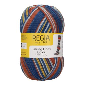 Regia 6-fäd. Talking Lines Color 5104 chutney-teal