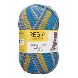 Regia 6-fäd. Talking Lines Color 5106 yellow-turq